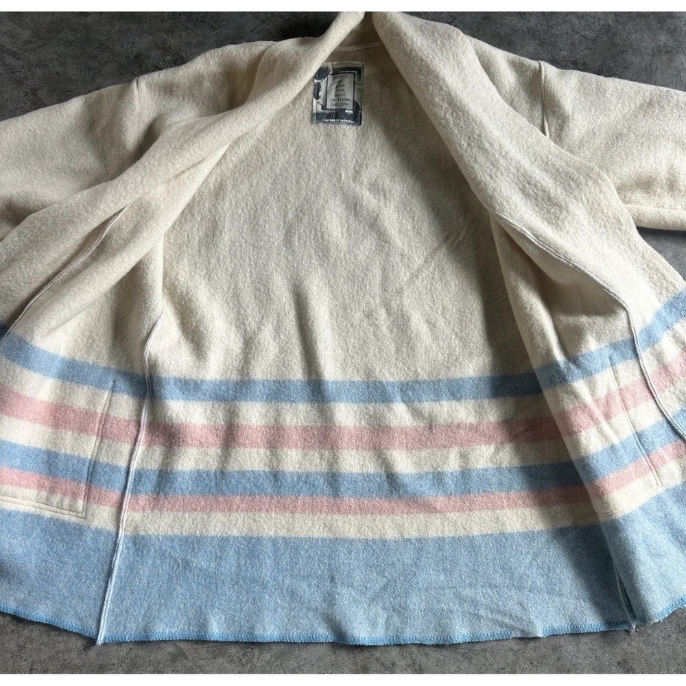 Baisey Collection Oversized Wool Kimono Jacket Cardigan Pendleton Retro - Picture 2 of 11